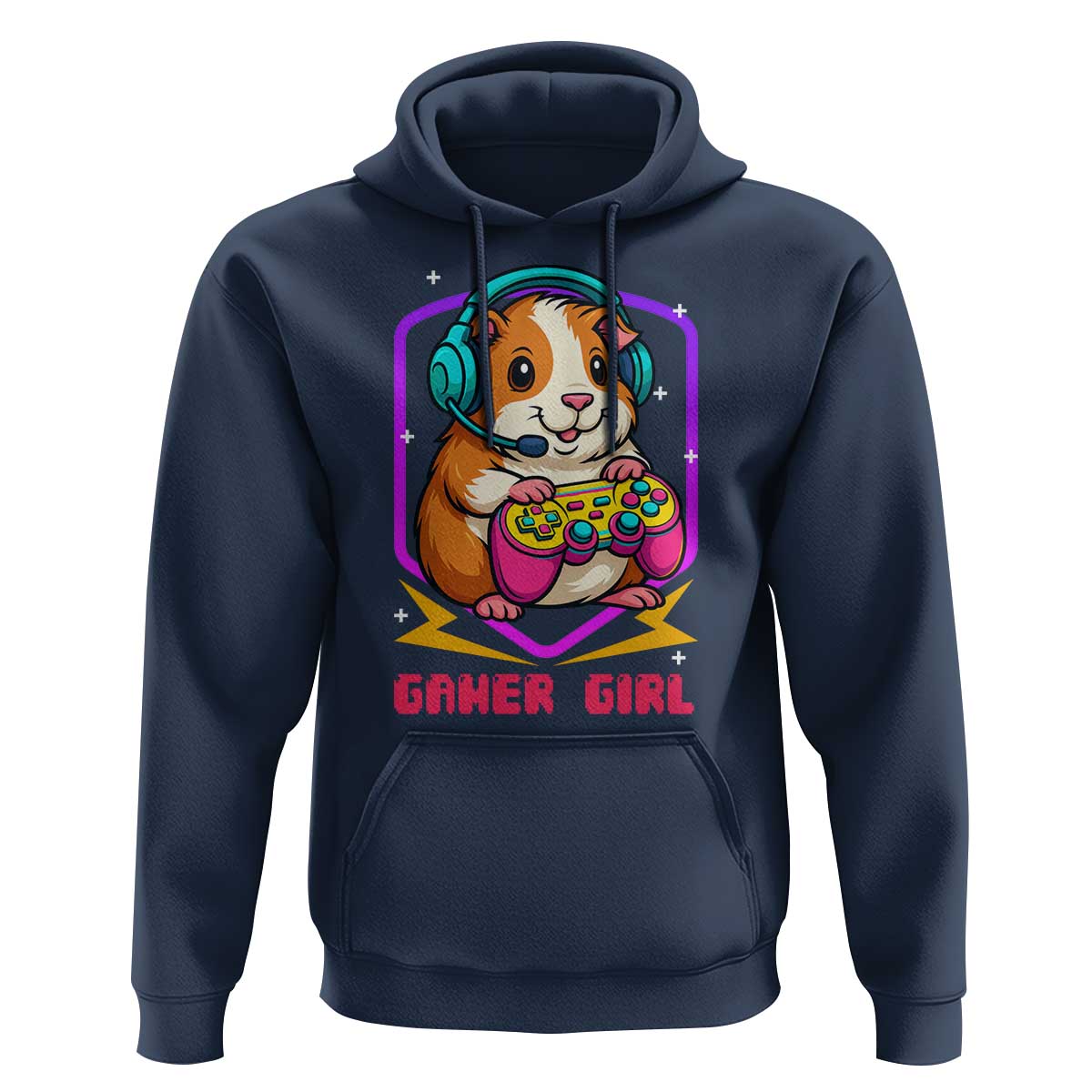 Guinea Pig Video Game Rodent Lover Hoodie Funny Gamers Girl Gift - Wonder Print Shop