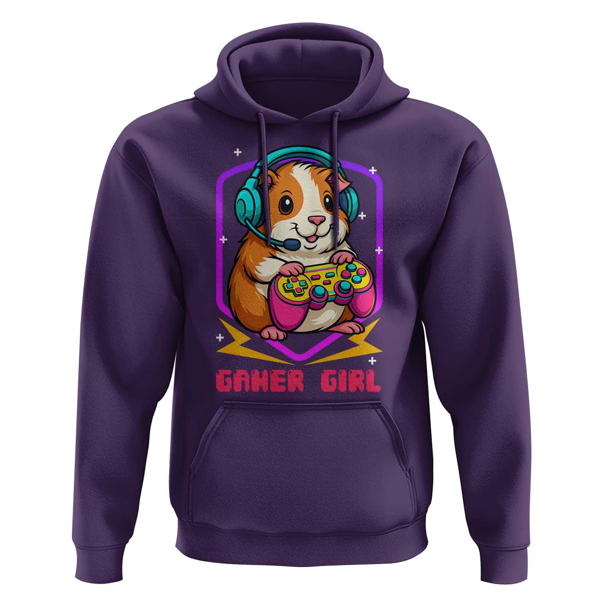 Guinea Pig Video Game Rodent Lover Hoodie Funny Gamers Girl Gift - Wonder Print Shop