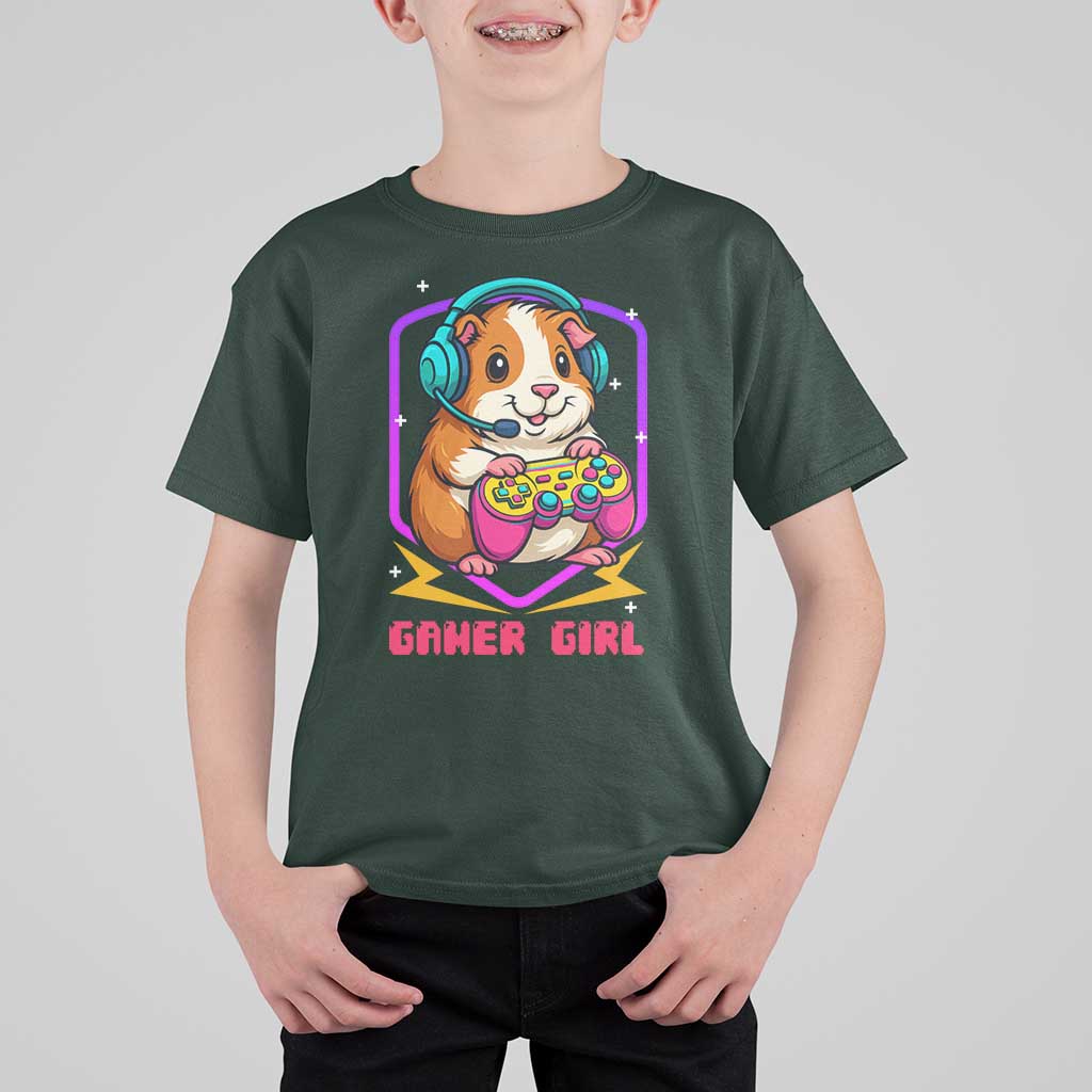 Guinea Pig Video Game Rodent Lover T Shirt For Kid Funny Gamers Girl Gift - Wonder Print Shop