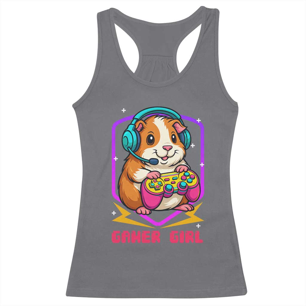 Guinea Pig Video Game Rodent Lover Racerback Tank Top Funny Gamers Girl Gift - Wonder Print Shop