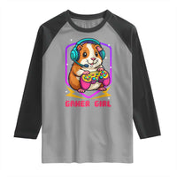 Guinea Pig Video Game Rodent Lover Raglan Shirt Funny Gamers Girl Gift - Wonder Print Shop