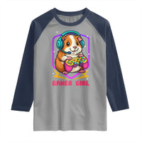 Guinea Pig Video Game Rodent Lover Raglan Shirt Funny Gamers Girl Gift - Wonder Print Shop
