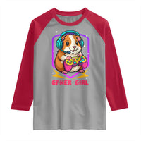Guinea Pig Video Game Rodent Lover Raglan Shirt Funny Gamers Girl Gift - Wonder Print Shop