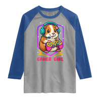 Guinea Pig Video Game Rodent Lover Raglan Shirt Funny Gamers Girl Gift - Wonder Print Shop