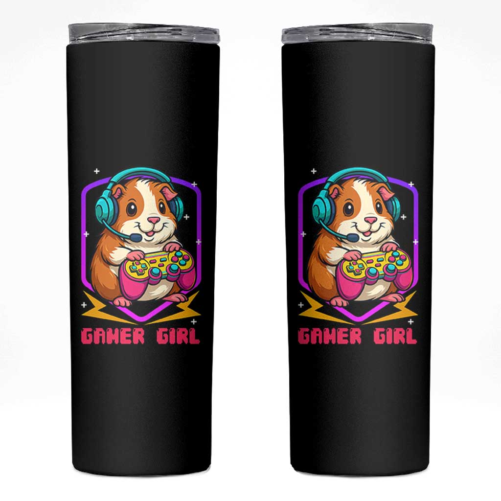 Guinea Pig Video Game Rodent Lover Skinny Tumbler Funny Gamers Girl Gift - Wonder Print Shop