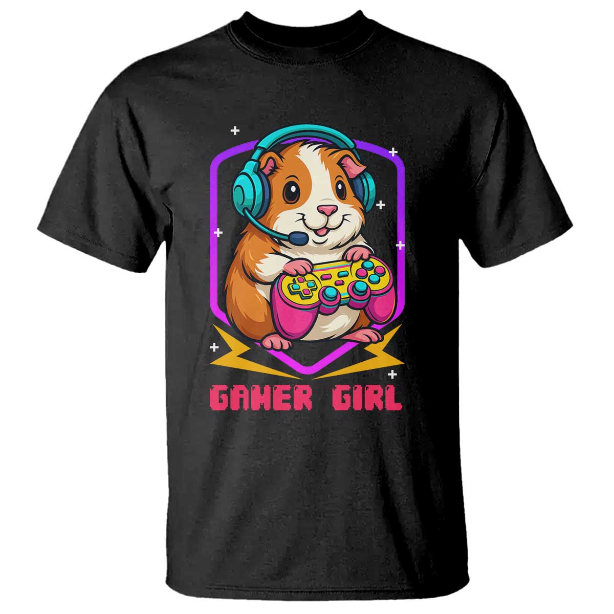 Guinea Pig Video Game Rodent Lover T Shirt Funny Gamers Girl Gift - Wonder Print Shop