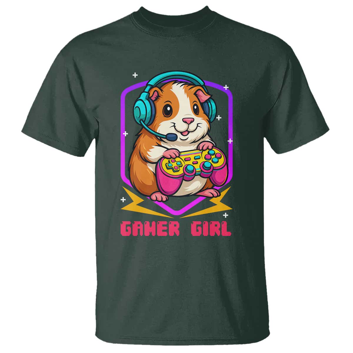 Guinea Pig Video Game Rodent Lover T Shirt Funny Gamers Girl Gift - Wonder Print Shop