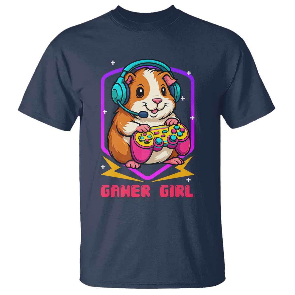 Guinea Pig Video Game Rodent Lover T Shirt Funny Gamers Girl Gift - Wonder Print Shop