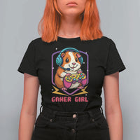 Guinea Pig Video Game Rodent Lover T Shirt For Women Funny Gamers Girl Gift - Wonder Print Shop