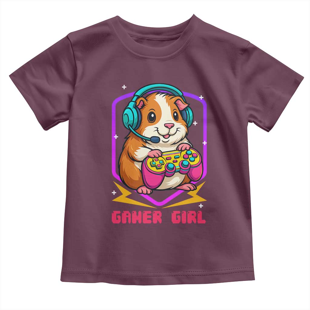 Guinea Pig Video Game Rodent Lover Toddler T Shirt Funny Gamers Girl Gift - Wonder Print Shop