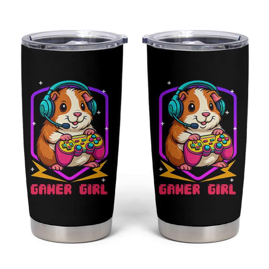 Guinea Pig Video Game Rodent Lover Tumbler Cup Funny Gamers Girl Gift - Wonder Print Shop