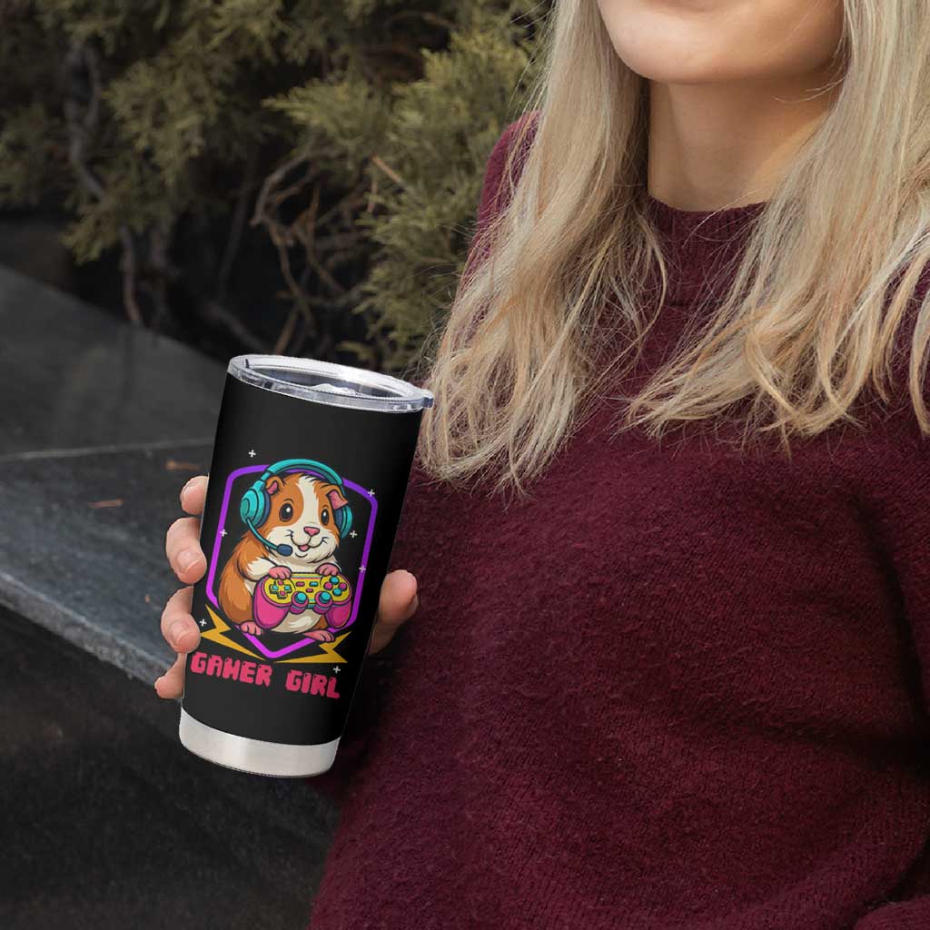 Guinea Pig Video Game Rodent Lover Tumbler Cup Funny Gamers Girl Gift - Wonder Print Shop