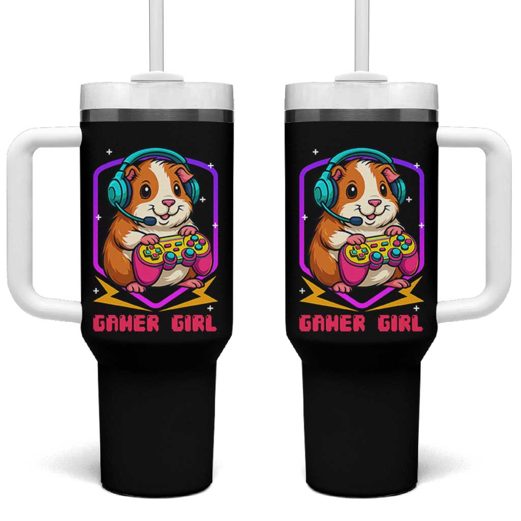 Guinea Pig Video Game Rodent Lover Tumbler With Handle Funny Gamers Girl Gift - Wonder Print Shop