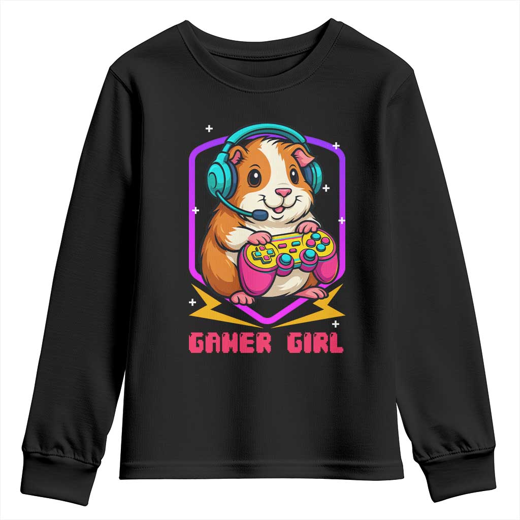 Guinea Pig Video Game Rodent Lover Youth Sweatshirt Funny Gamers Girl Gift - Wonder Print Shop