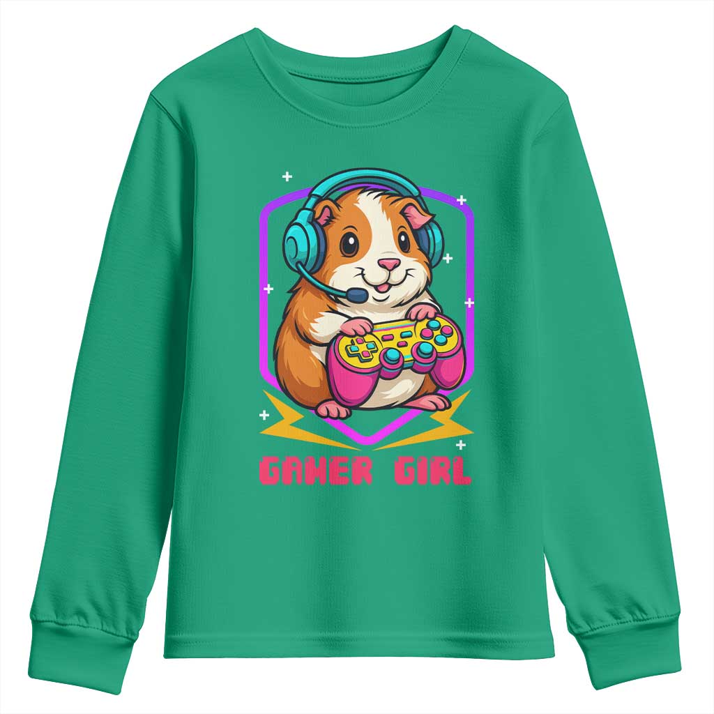 Guinea Pig Video Game Rodent Lover Youth Sweatshirt Funny Gamers Girl Gift - Wonder Print Shop