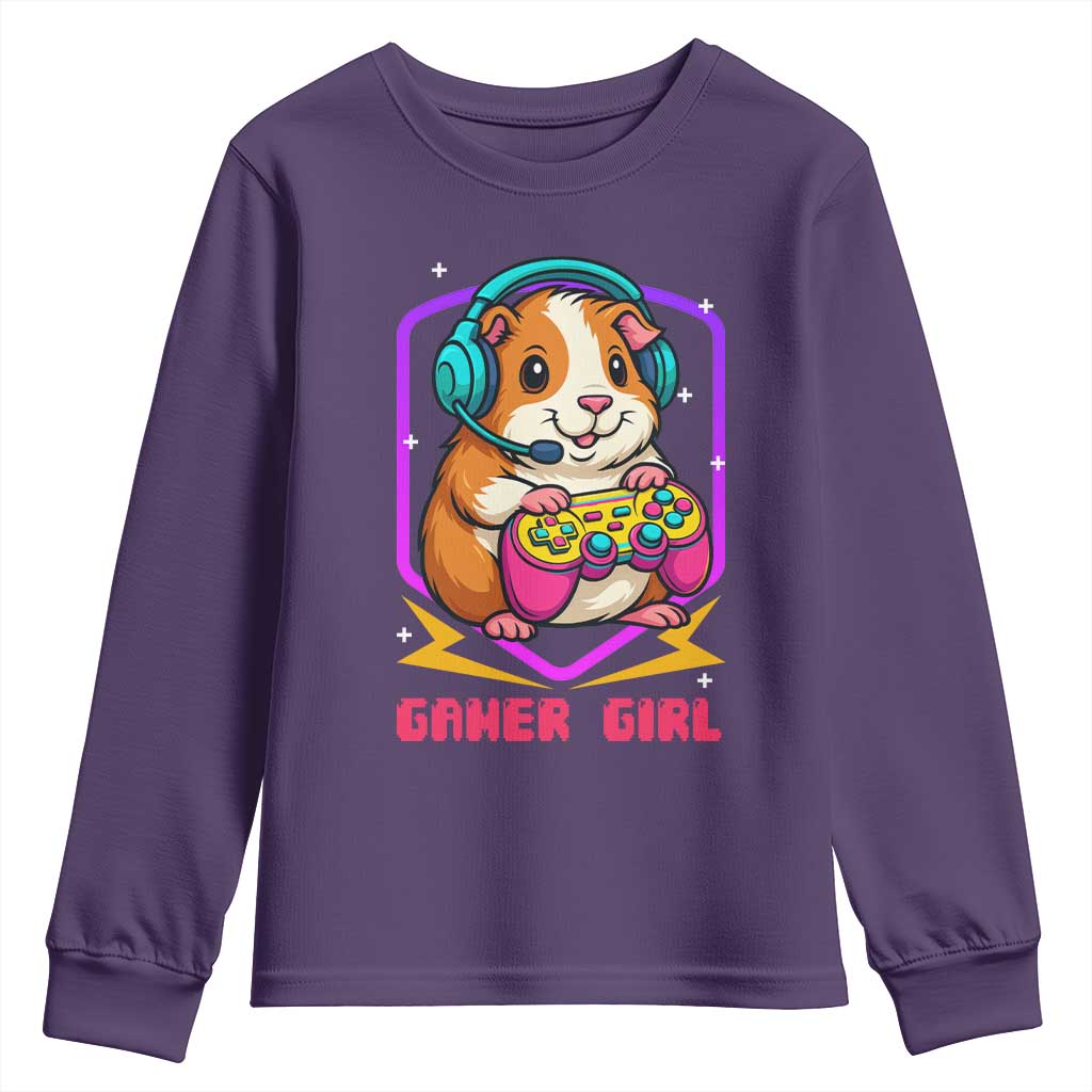 Guinea Pig Video Game Rodent Lover Youth Sweatshirt Funny Gamers Girl Gift - Wonder Print Shop