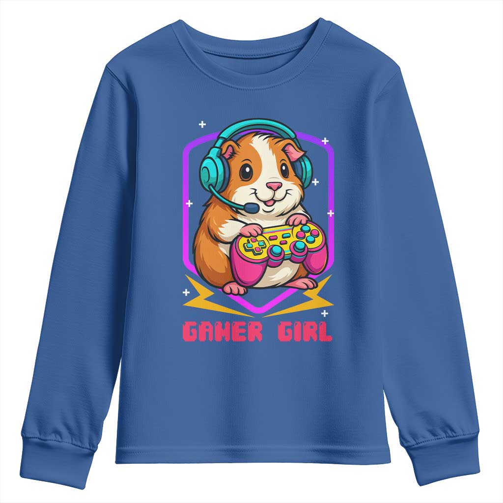 Guinea Pig Video Game Rodent Lover Youth Sweatshirt Funny Gamers Girl Gift - Wonder Print Shop