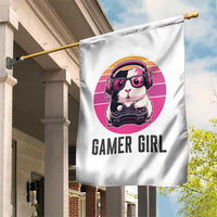 Funny Guinea Pig Video Game Rodent Lover Garden Flag Gamers Girl Sunset Retro Gift - Wonder Print Shop