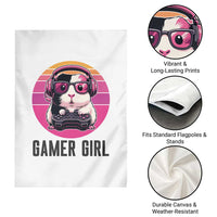 Funny Guinea Pig Video Game Rodent Lover Garden Flag Gamers Girl Sunset Retro Gift - Wonder Print Shop