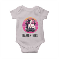 Funny Guinea Pig Video Game Rodent Lover Baby Onesie Gamers Girl Sunset Retro Gift - Wonder Print Shop
