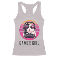 Funny Guinea Pig Video Game Rodent Lover Racerback Tank Top Gamers Girl Sunset Retro Gift - Wonder Print Shop