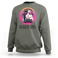 Funny Guinea Pig Video Game Rodent Lover Sweatshirt Gamers Girl Sunset Retro Gift - Wonder Print Shop
