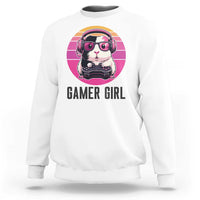 Funny Guinea Pig Video Game Rodent Lover Sweatshirt Gamers Girl Sunset Retro Gift - Wonder Print Shop