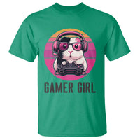 Funny Guinea Pig Video Game Rodent Lover T Shirt Gamers Girl Sunset Retro Gift - Wonder Print Shop