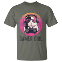 Funny Guinea Pig Video Game Rodent Lover T Shirt Gamers Girl Sunset Retro Gift - Wonder Print Shop