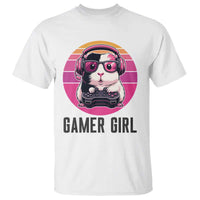 Funny Guinea Pig Video Game Rodent Lover T Shirt Gamers Girl Sunset Retro Gift - Wonder Print Shop