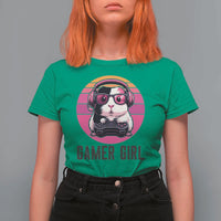 Funny Guinea Pig Video Game Rodent Lover T Shirt For Women Gamers Girl Sunset Retro Gift - Wonder Print Shop