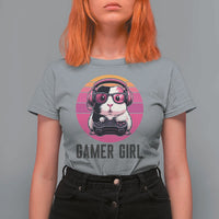 Funny Guinea Pig Video Game Rodent Lover T Shirt For Women Gamers Girl Sunset Retro Gift - Wonder Print Shop
