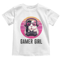 Funny Guinea Pig Video Game Rodent Lover Toddler T Shirt Gamers Girl Sunset Retro Gift - Wonder Print Shop