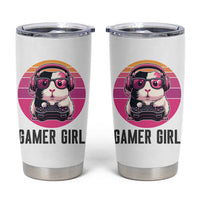 Funny Guinea Pig Video Game Rodent Lover Tumbler Cup Gamers Girl Sunset Retro Gift - Wonder Print Shop
