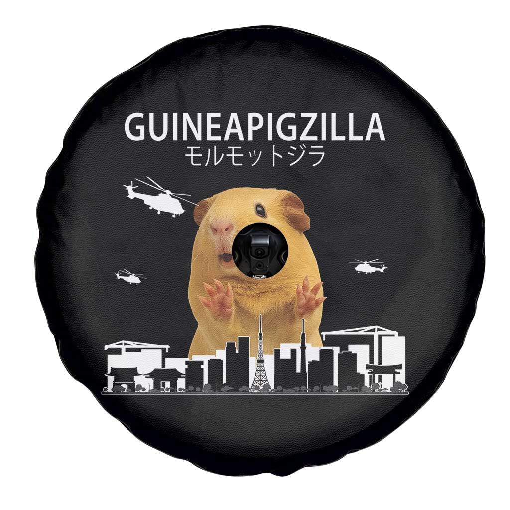 Funny Giant Guinea Pig Monster Roaring Tokyo Japan Spare Tire Cover Guineapigzilla - Wonder Print Shop