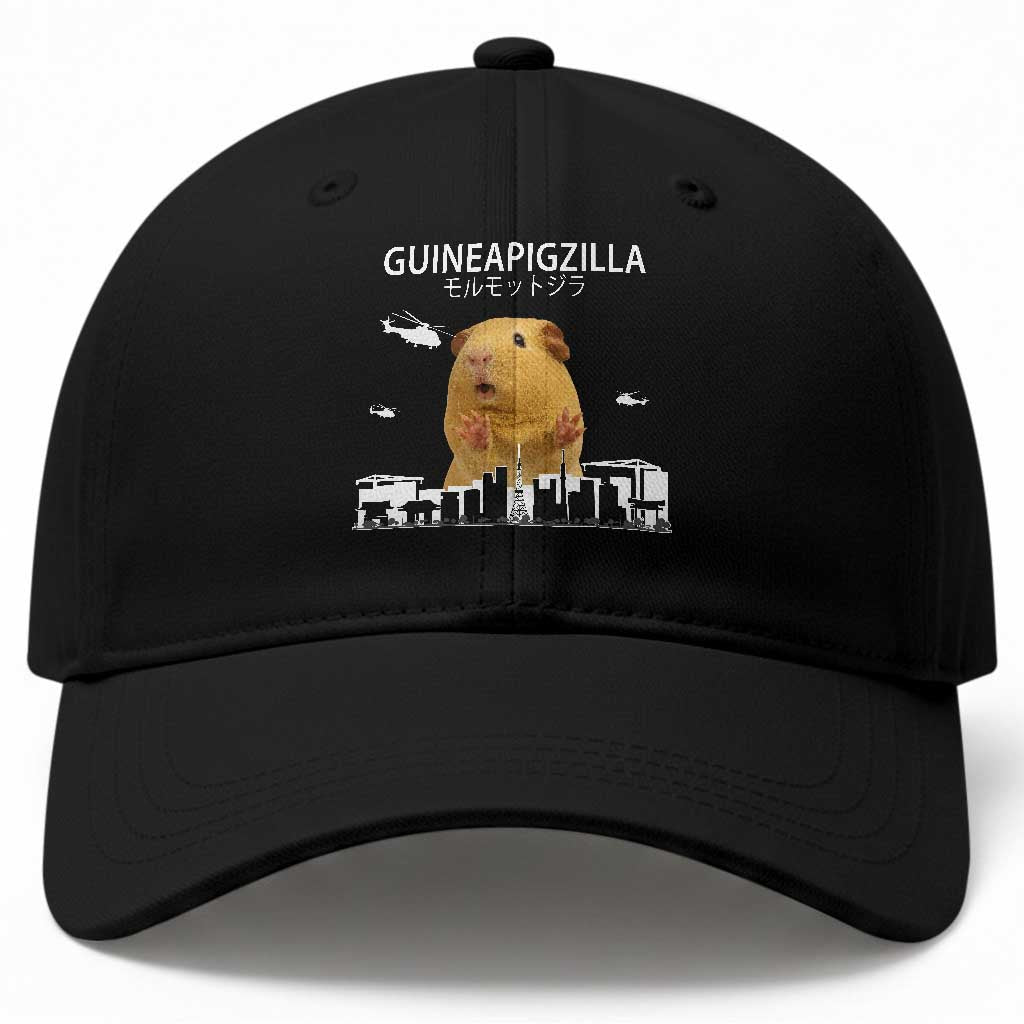 Funny Giant Guinea Pig Monster Roaring Tokyo Japan Baseball Cap Guineapigzilla