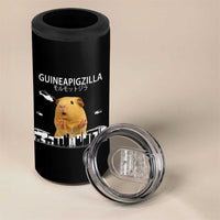 Funny Giant Guinea Pig Monster Roaring Tokyo Japan 4 in 1 Can Cooler Tumbler Guineapigzilla - Wonder Print Shop