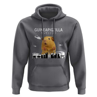 Funny Giant Guinea Pig Monster Roaring Tokyo Japan Hoodie Guineapigzilla - Wonder Print Shop