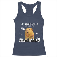 Funny Giant Guinea Pig Monster Roaring Tokyo Japan Racerback Tank Top Guineapigzilla - Wonder Print Shop