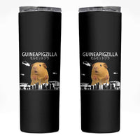 Funny Giant Guinea Pig Monster Roaring Tokyo Japan Skinny Tumbler Guineapigzilla - Wonder Print Shop