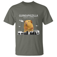 Funny Giant Guinea Pig Monster Roaring Tokyo Japan T Shirt Guineapigzilla - Wonder Print Shop