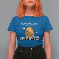 Funny Giant Guinea Pig Monster Roaring Tokyo Japan T Shirt For Women Guineapigzilla - Wonder Print Shop