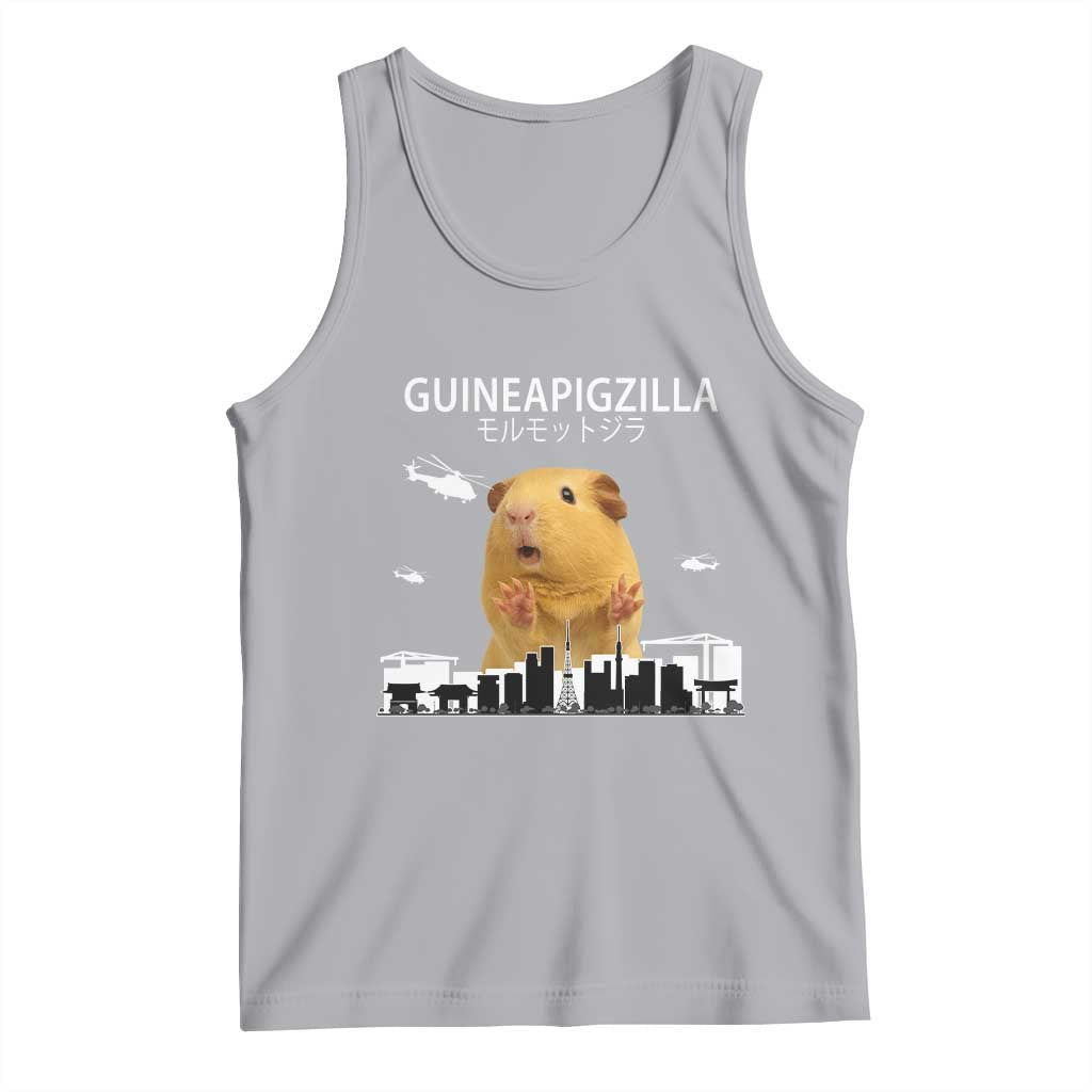 Funny Giant Guinea Pig Monster Roaring Tokyo Japan Tank Top Guineapigzilla - Wonder Print Shop