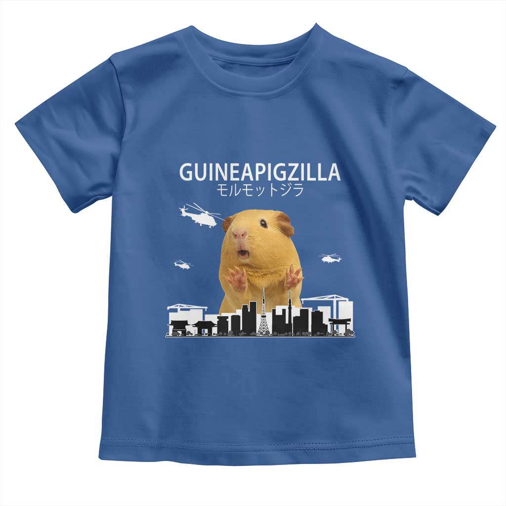 Funny Giant Guinea Pig Monster Roaring Tokyo Japan Toddler T Shirt Guineapigzilla - Wonder Print Shop