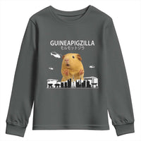 Funny Giant Guinea Pig Monster Roaring Tokyo Japan Youth Sweatshirt Guineapigzilla - Wonder Print Shop