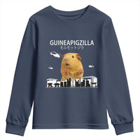 Funny Giant Guinea Pig Monster Roaring Tokyo Japan Youth Sweatshirt Guineapigzilla - Wonder Print Shop