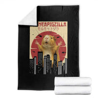 Guineapigzilla Giant Throw Blanket Funny Guinea Pig Monster Tokyo Japan Gift - Wonder Print Shop