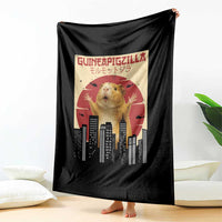 Guineapigzilla Giant Throw Blanket Funny Guinea Pig Monster Tokyo Japan Gift - Wonder Print Shop
