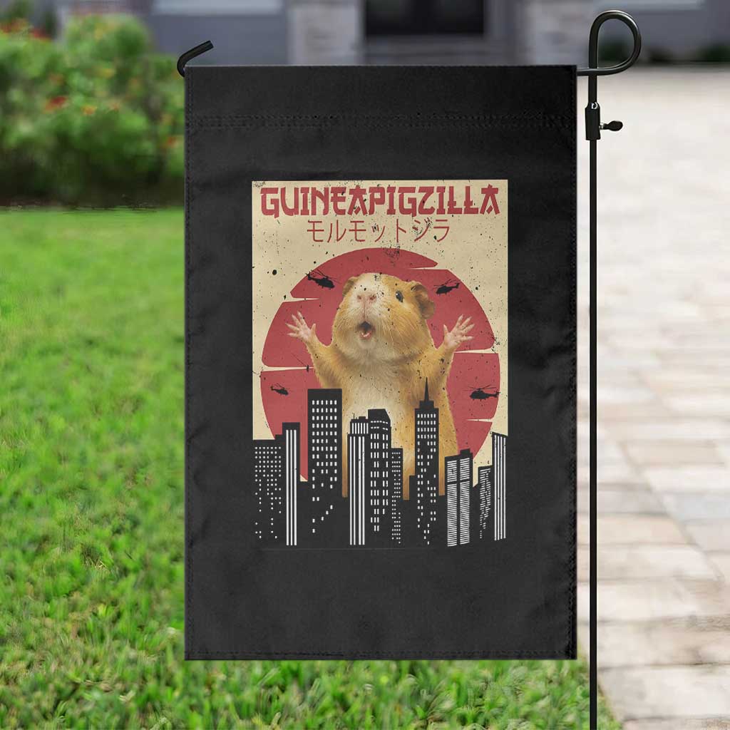 Guineapigzilla Giant Garden Flag Funny Guinea Pig Monster Tokyo Japan Gift - Wonder Print Shop