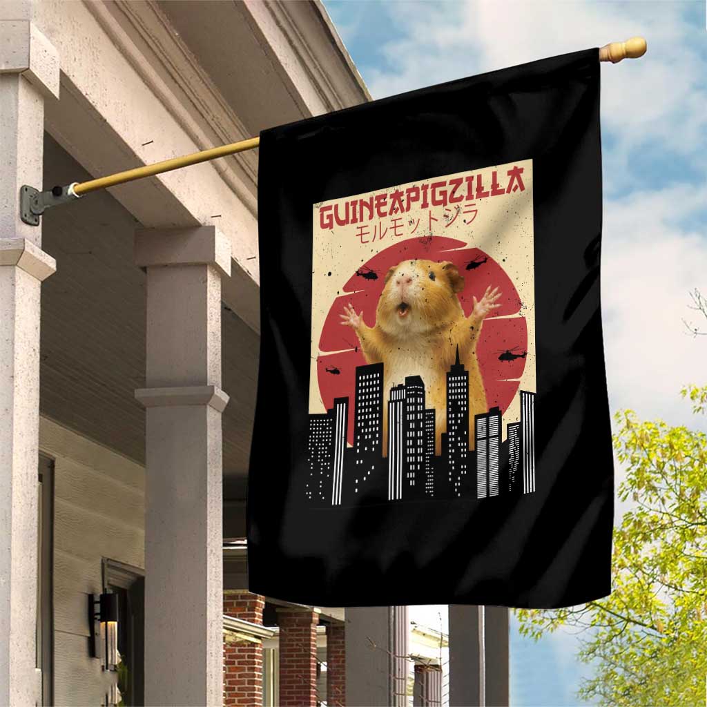 Guineapigzilla Giant Garden Flag Funny Guinea Pig Monster Tokyo Japan Gift - Wonder Print Shop
